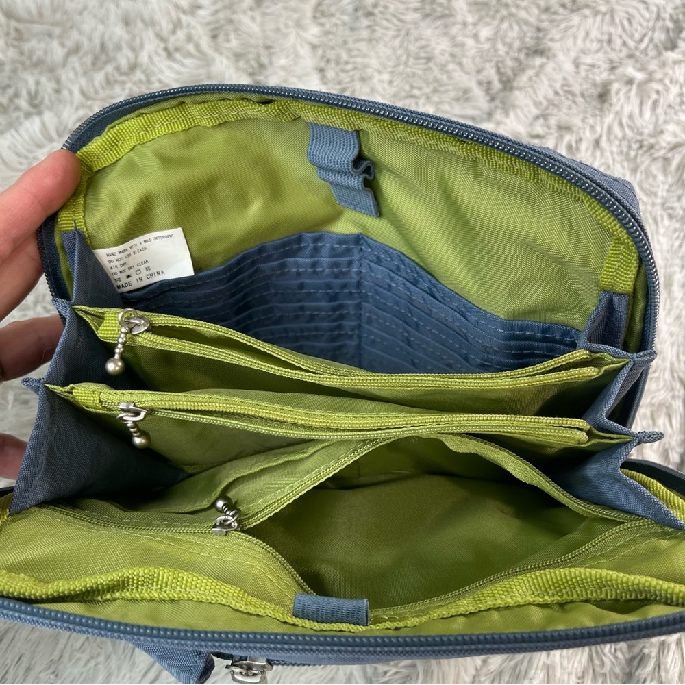 Baggallini Purple with Green Lining Crossbody/Belt Bag - Picture 6 of 11